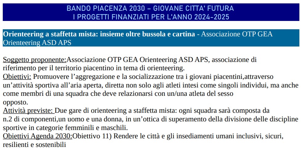 Articolo di giornale Piacenza2030 2024